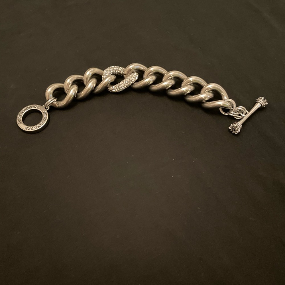 🧊Juicy couture replenishment pave link silver 🧊